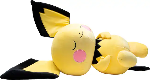 Front. Jazwares - Pokémon 18" Premium Plush - Sleeping Pose - Pichu.