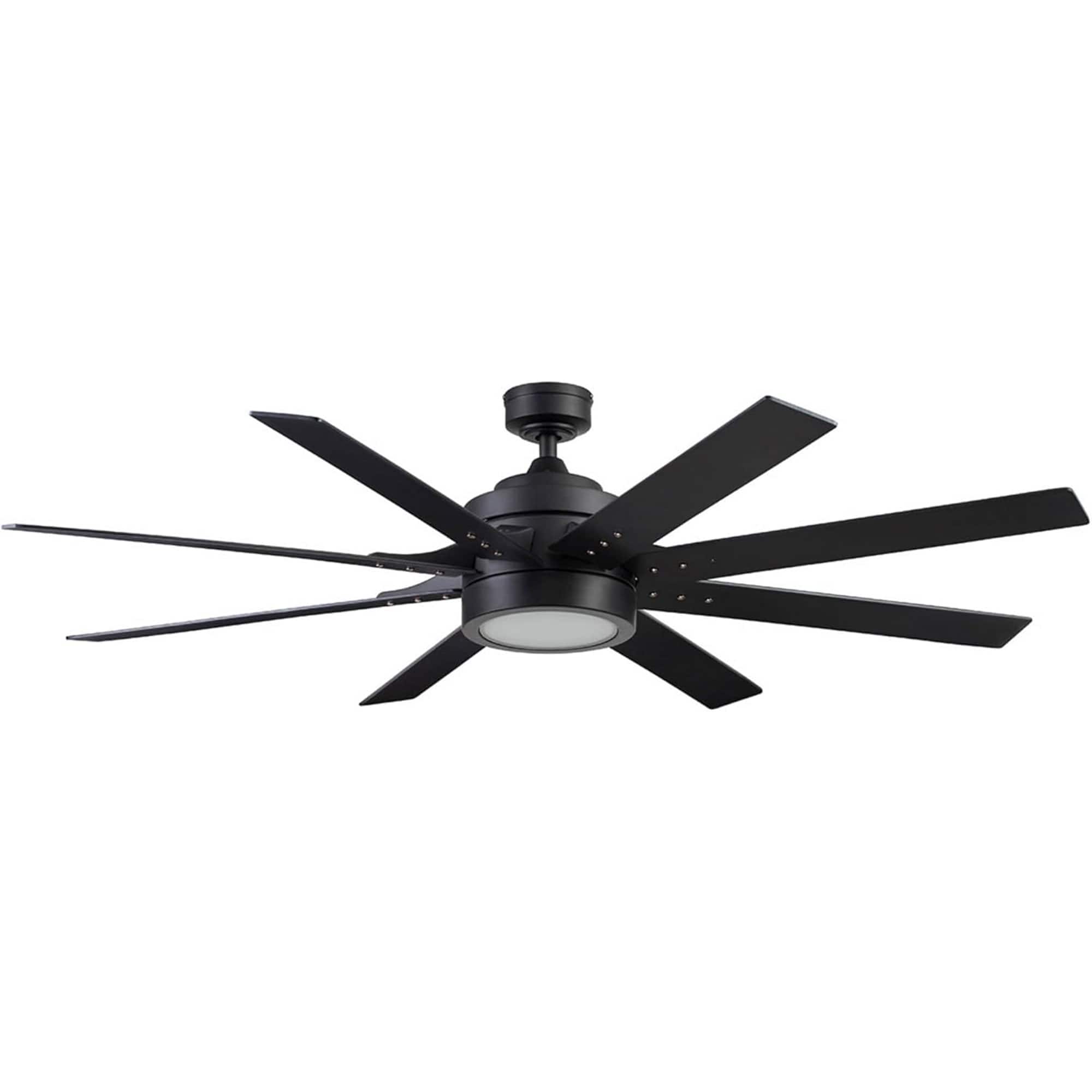 Honeywell - Xerxes Ceiling Fan, Quiet Motor and Remote Control, 62" - Matte Black