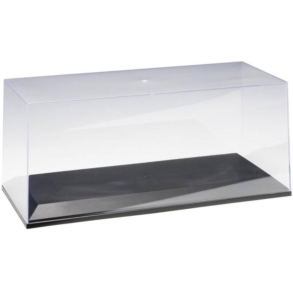 Angle. Autoart - Collectible Display Show Case for 1/18-1/24 Scale Model Cars with Black Plastic Base by Autoart - Black.