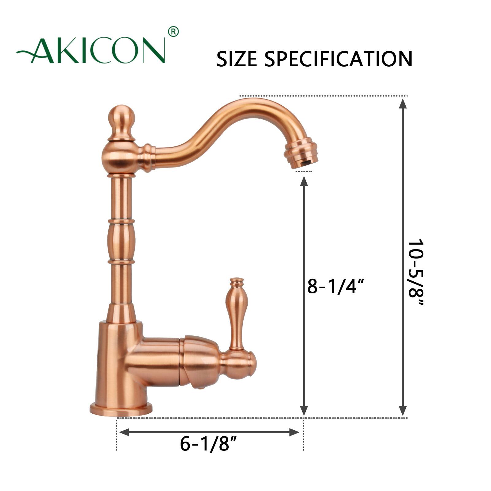 AKICON SIZE SPECIFICATION  
8-1/4"  
10-5/8"  
6-1/8"