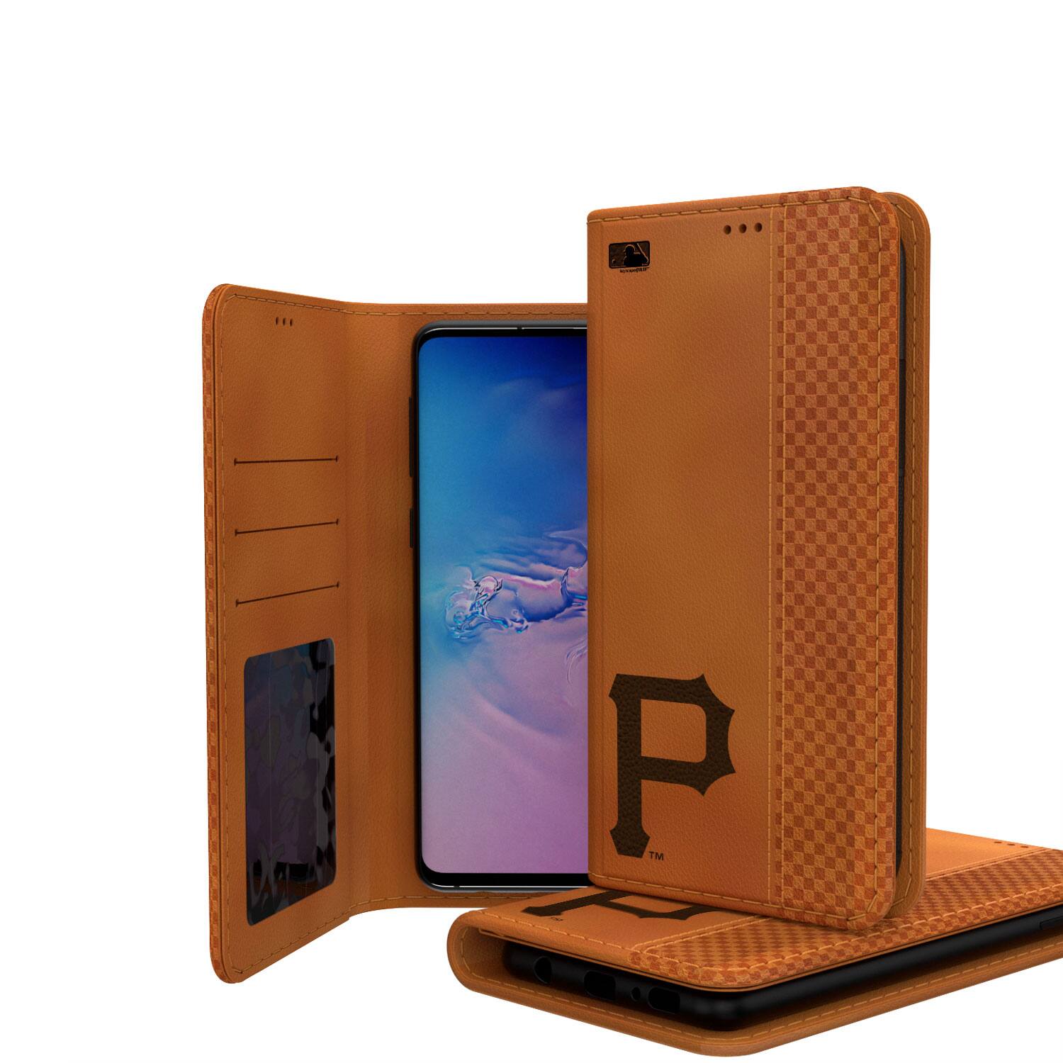 Alt View 1. Keyscaper - Pittsburgh Pirates Galaxy Burn Design Folio Case - S20 Plus - Multicolor.
