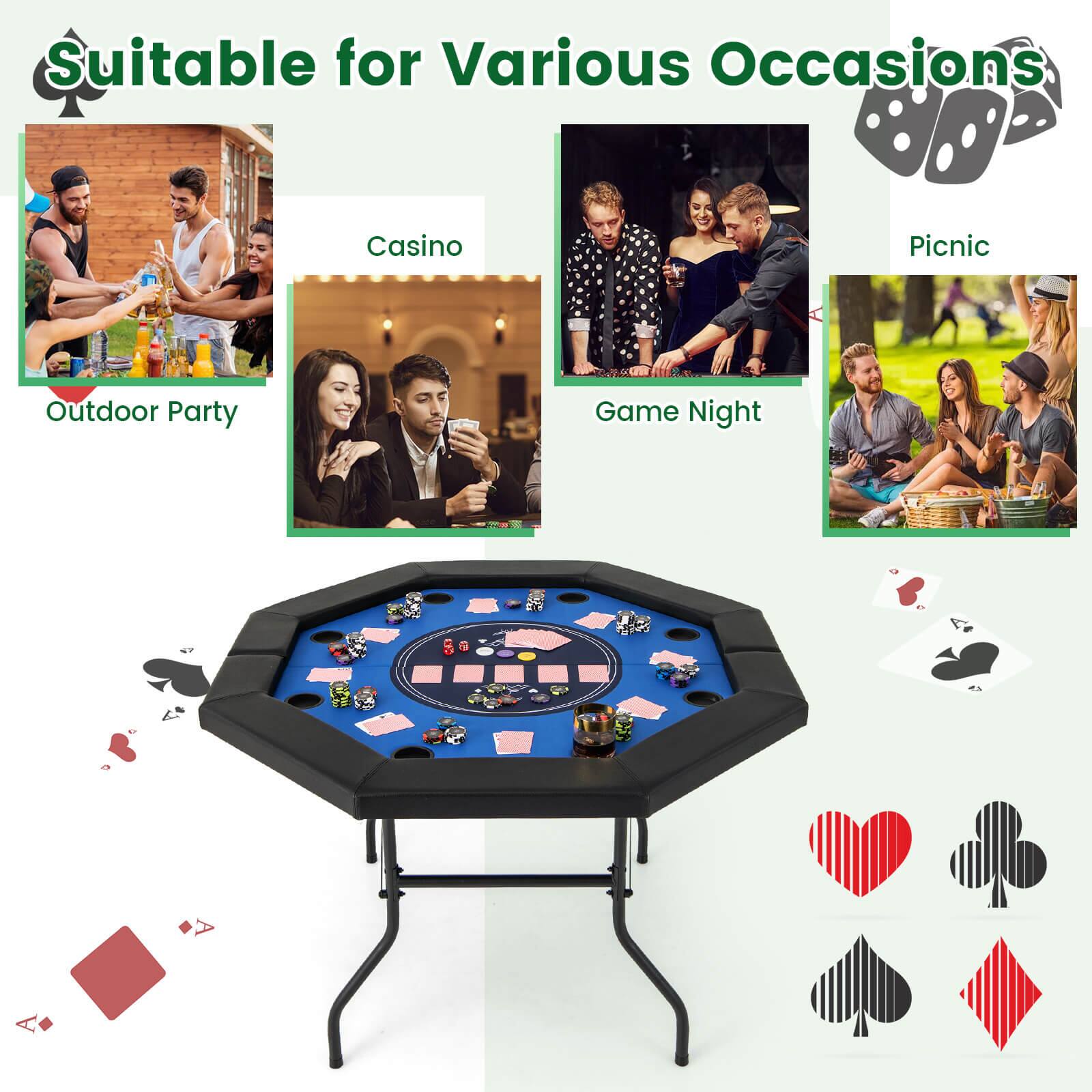 Suitable for Various Occasions
Casino
Picnic
Outdoor Party
Game Night