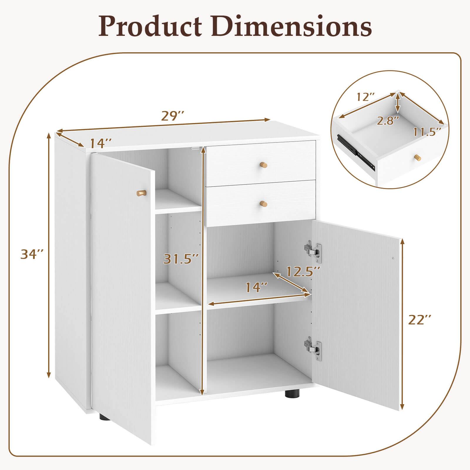 Product Dimensions: 14" x 29" x 12" x 2.8" x 11.5" x 34" x 31.5" x 14" x 12.5" x 22"