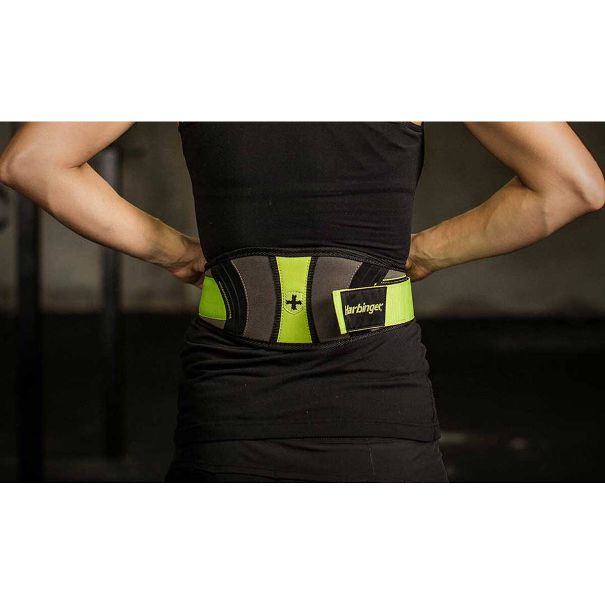 Alt View 5. Harbinger - Harbinger Women's 5" Contour FlexFit Belt - Small - Green/Black/Gray - Green.