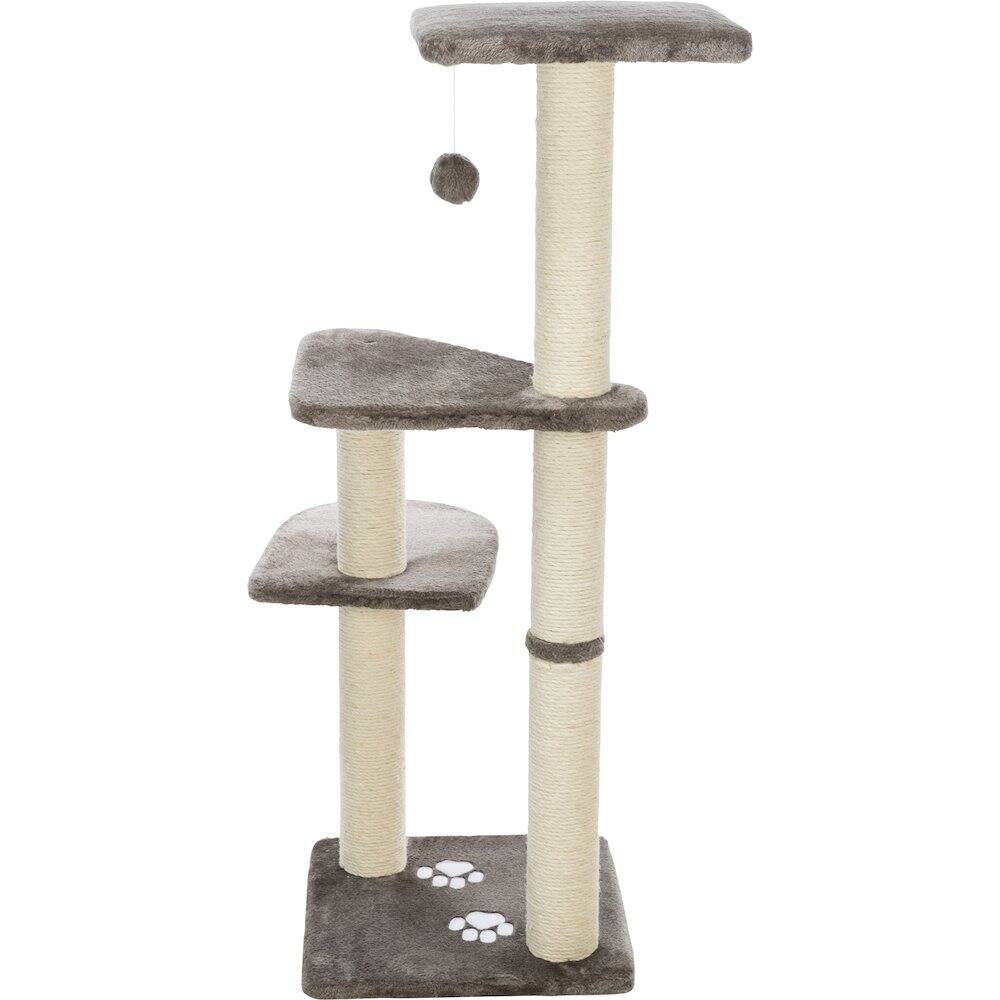 Alt View 1. TRIXIE - Altea Plush 3-Level Cat Tree with Sisal Scratching Posts & Cat Toy - Gray.