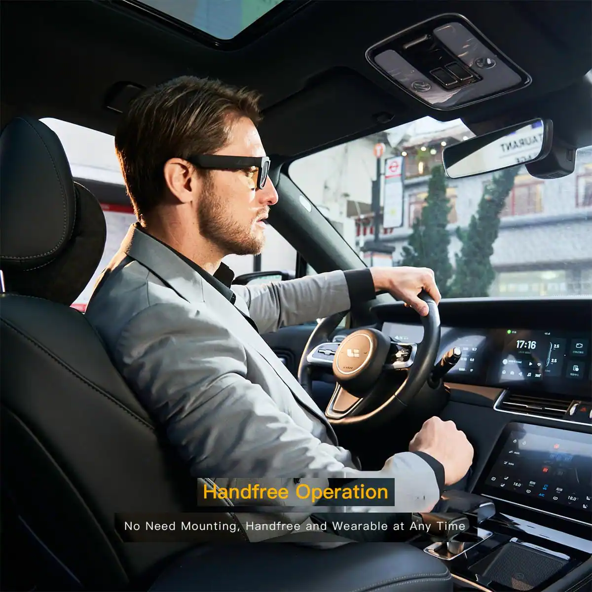 Handfree Operation
No Need Mounting, Handfree and Wearable at Any Time