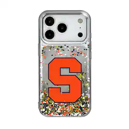 Keyscaper - NCAA - Syracuse Orange iPhone Glitter Confetti Design Case - 13 - Multicolor