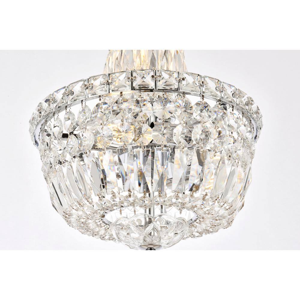 Alt View 2. Elegant Lighting - Tranquil 6 light Chrome Pendant Clear Royal Cut Crystal - Chrome.