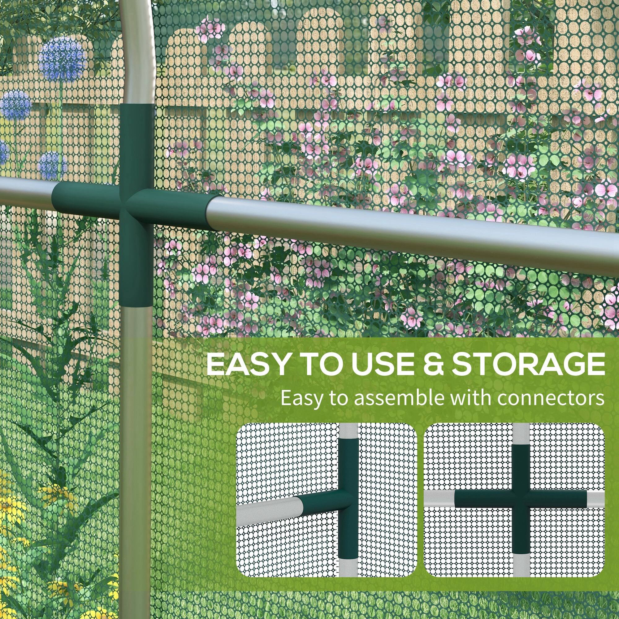 EASY TO USE & STORAGE  
Easy to assemble with connectors
