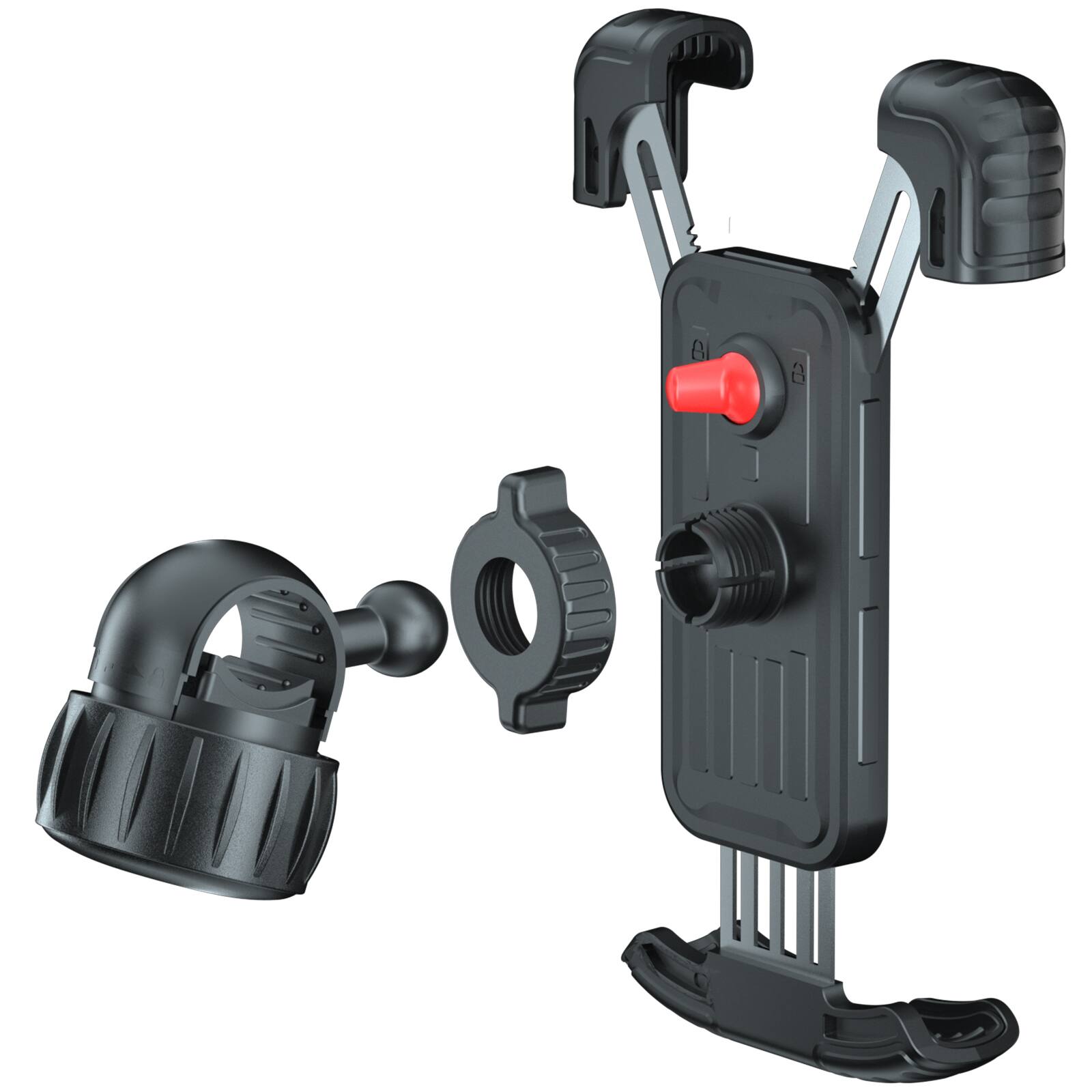 Alt View 11. HiBoy - Bike Phone Holder, 360° Rotation Adjustable Motorcycle Phone Mount - Black.