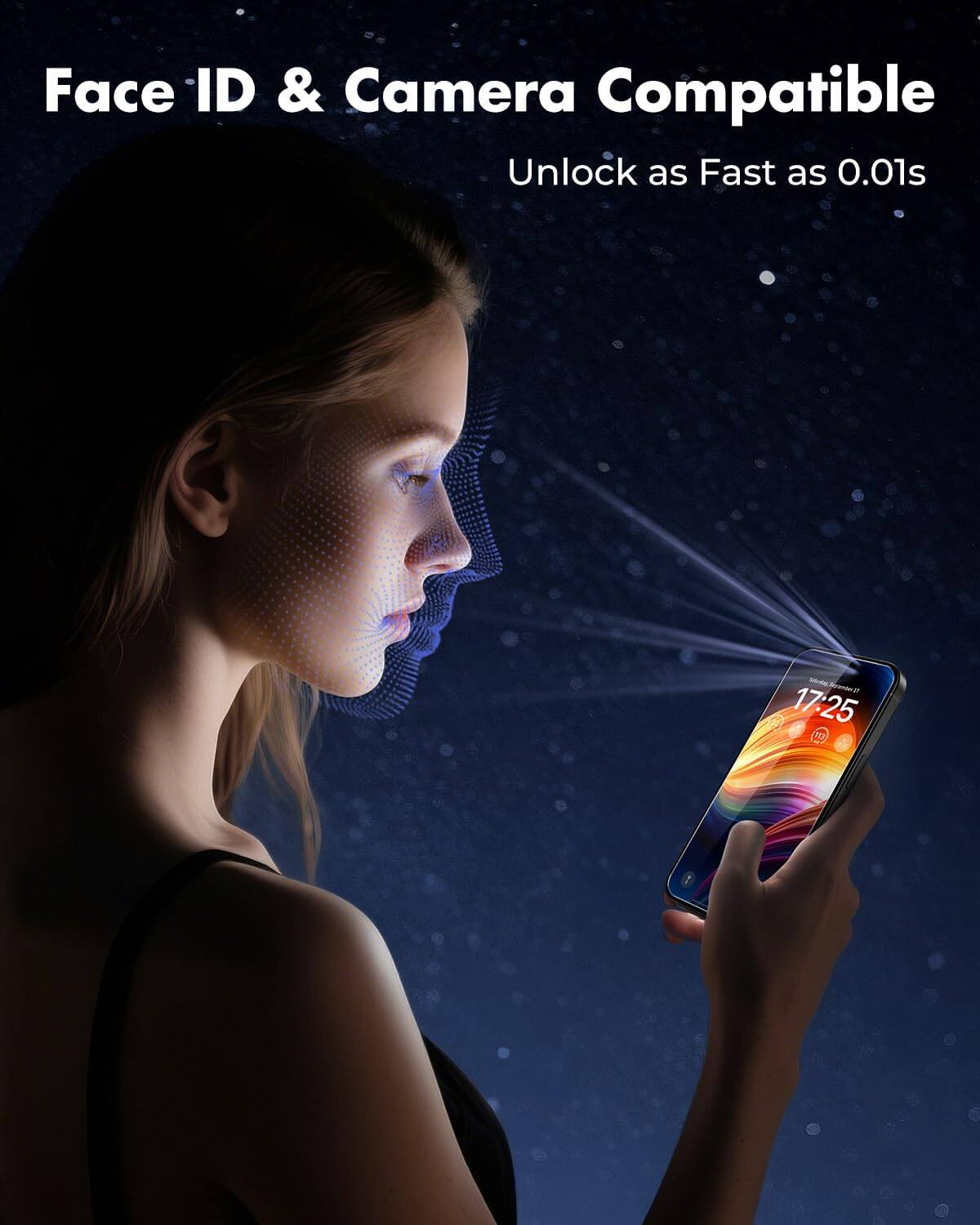 Face ID & Camera Compatible  
Unlock as Fast as 0.01s