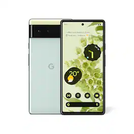 Google - Refurbished Excellent - Pixel 6 GB7N6 (Fully Unlocked) 256GB - Sorta Seafoam