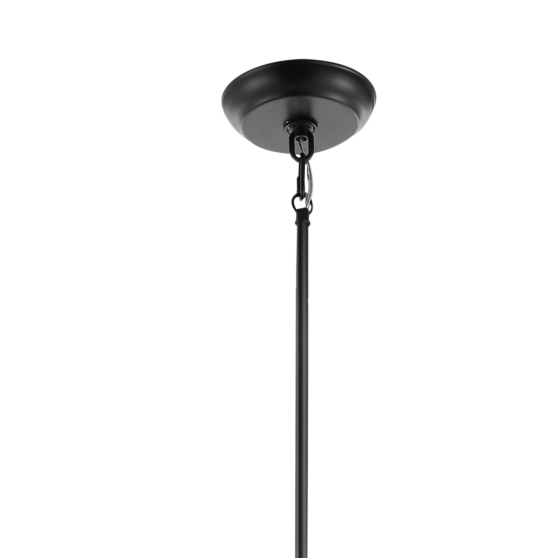 Alt View 5. Jonathan Y - Arden 18" 1-Light Farmhouse Bohemian Iron LED Pendant, Oil Rubbed Bronze/Beige - Oil Rubbed Bronze.