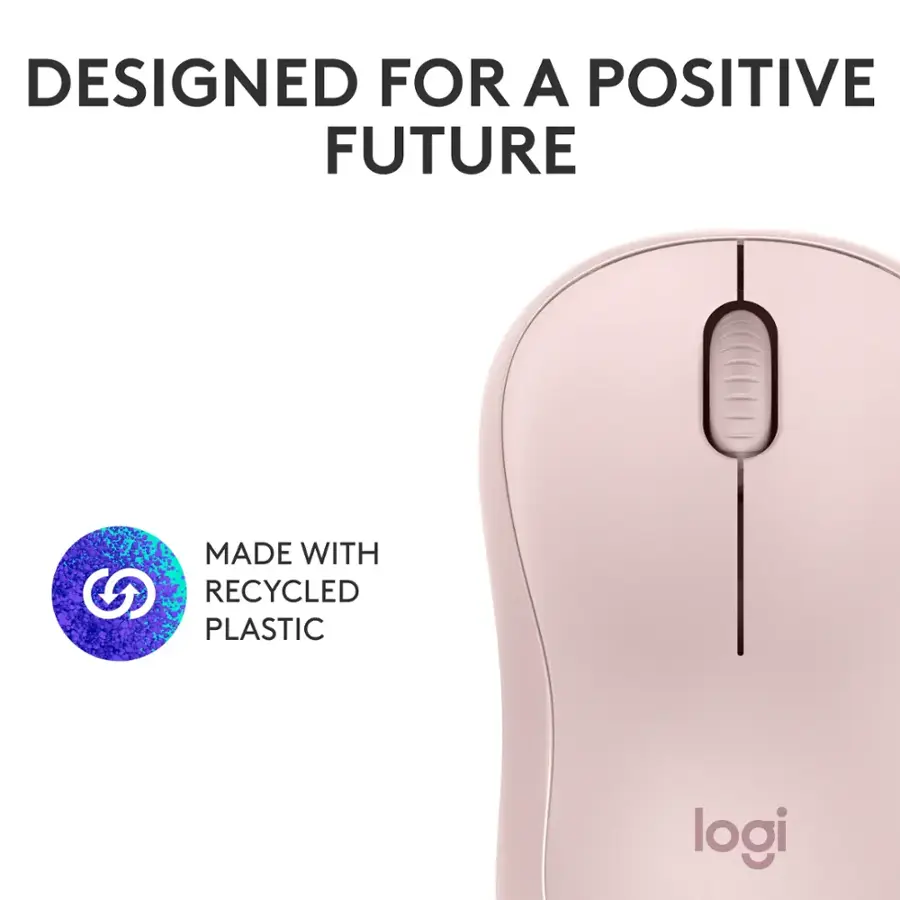 Designed for a Positive Future Made with Recycled Plastic Logi