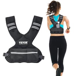 VEVOR Adjustable Weighted Vest, 11 20lb Weight Vest with 6 VEVOR Adjustable Weighted Vest, 11 20lb Weight Vest with 6