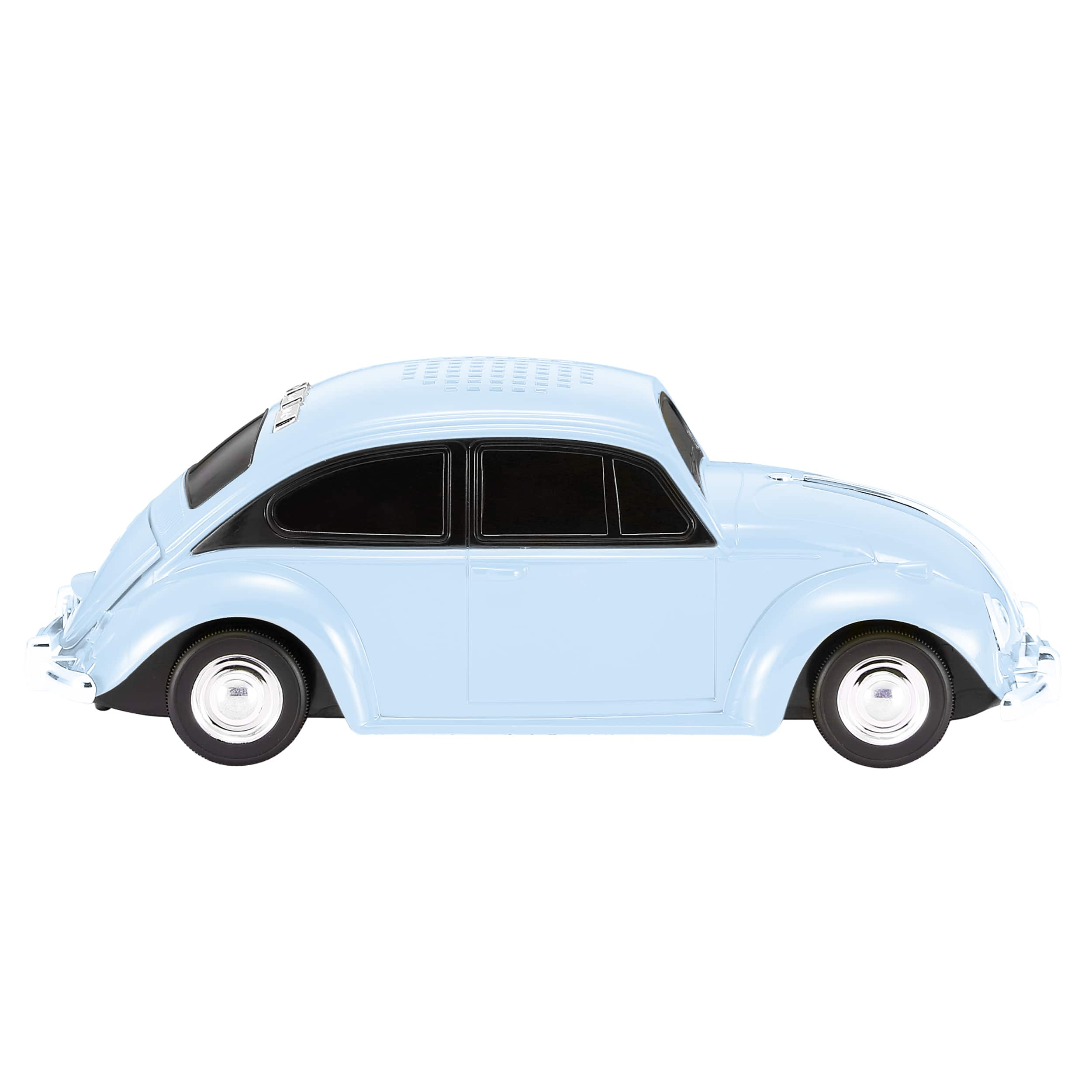 Alt View Zoom 13. QFX - Retro Car Portable Bluetooth Speaker with Bass Radiator and LED Lights - Blue.