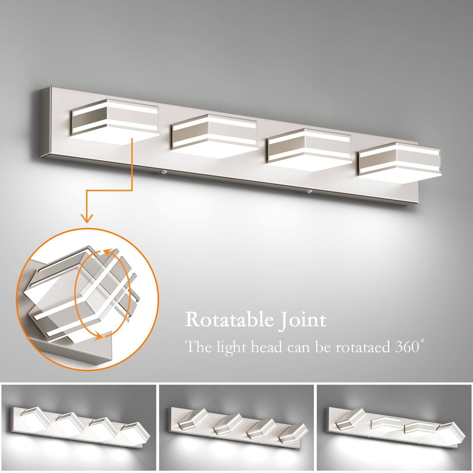 Rotatable Joint  
The light head can be rotated 360°