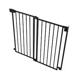 VEVOR - Baby Gate for Stairs, 28-43 in Adjustable Width, 30 in High Dog Gate, No Bottom Bar, One-Handed Operation - Black