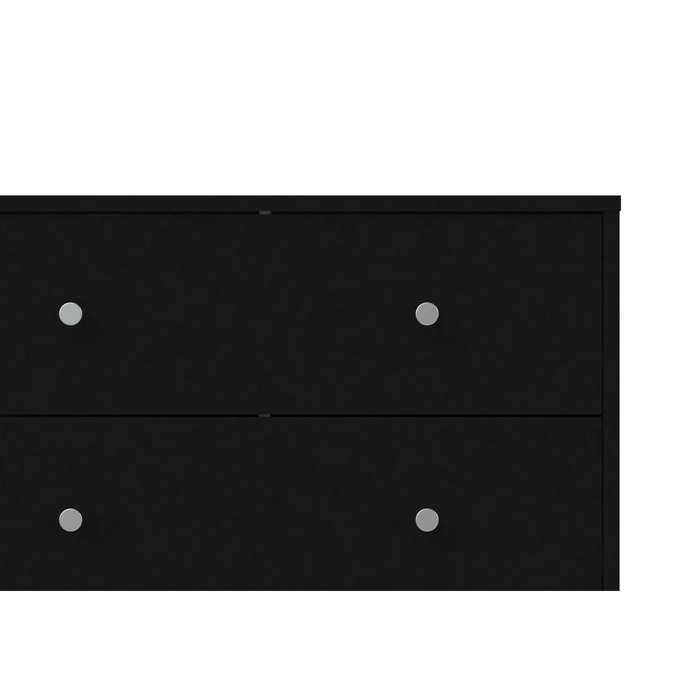 Left. FurniFact - Black 3 Drawer Dresser - Compact Small Chest of Drawers for Bedrooms - Black.