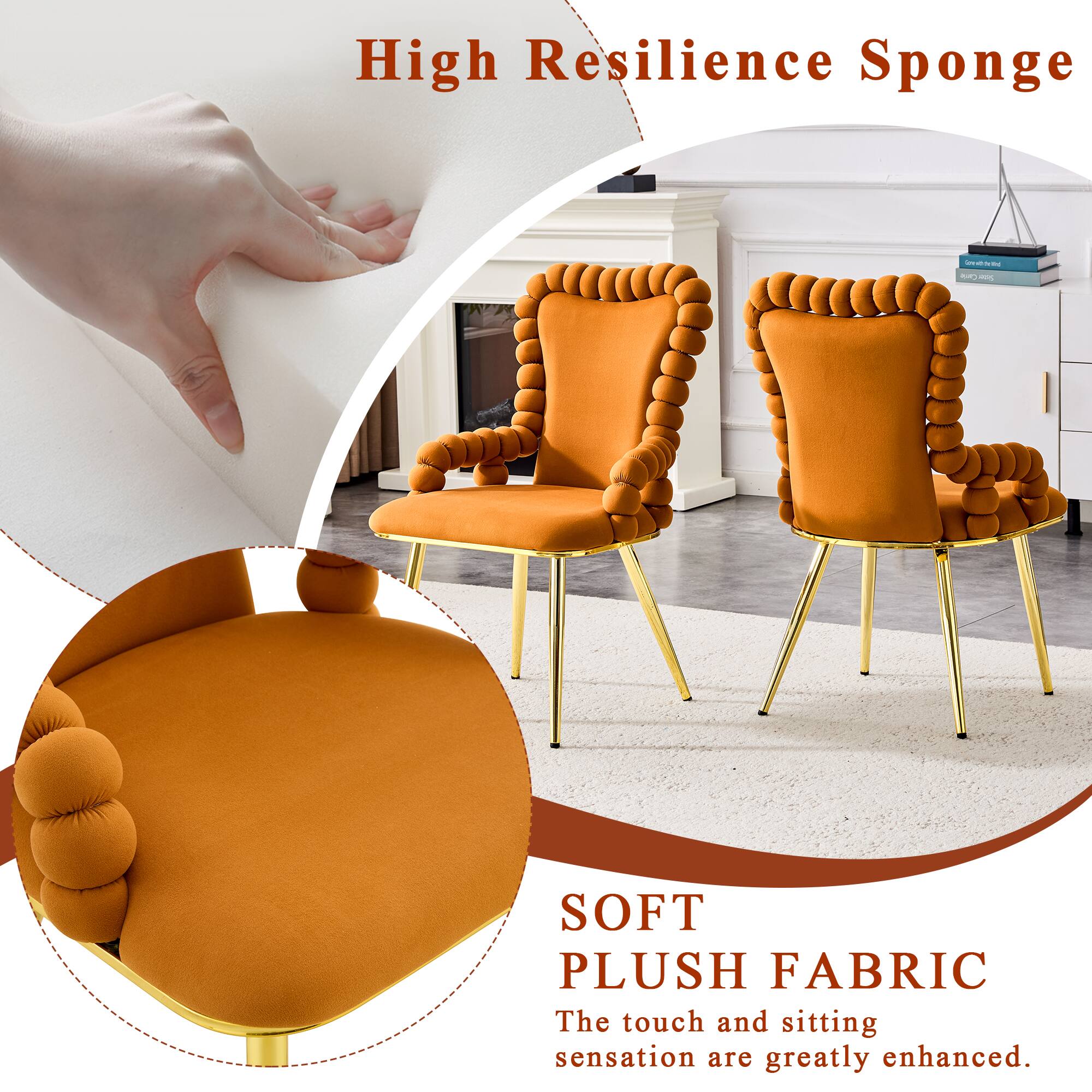 High Resilience Sponge

SOFT PLUSH FABRIC
The touch and sitting sensation are greatly enhanced.