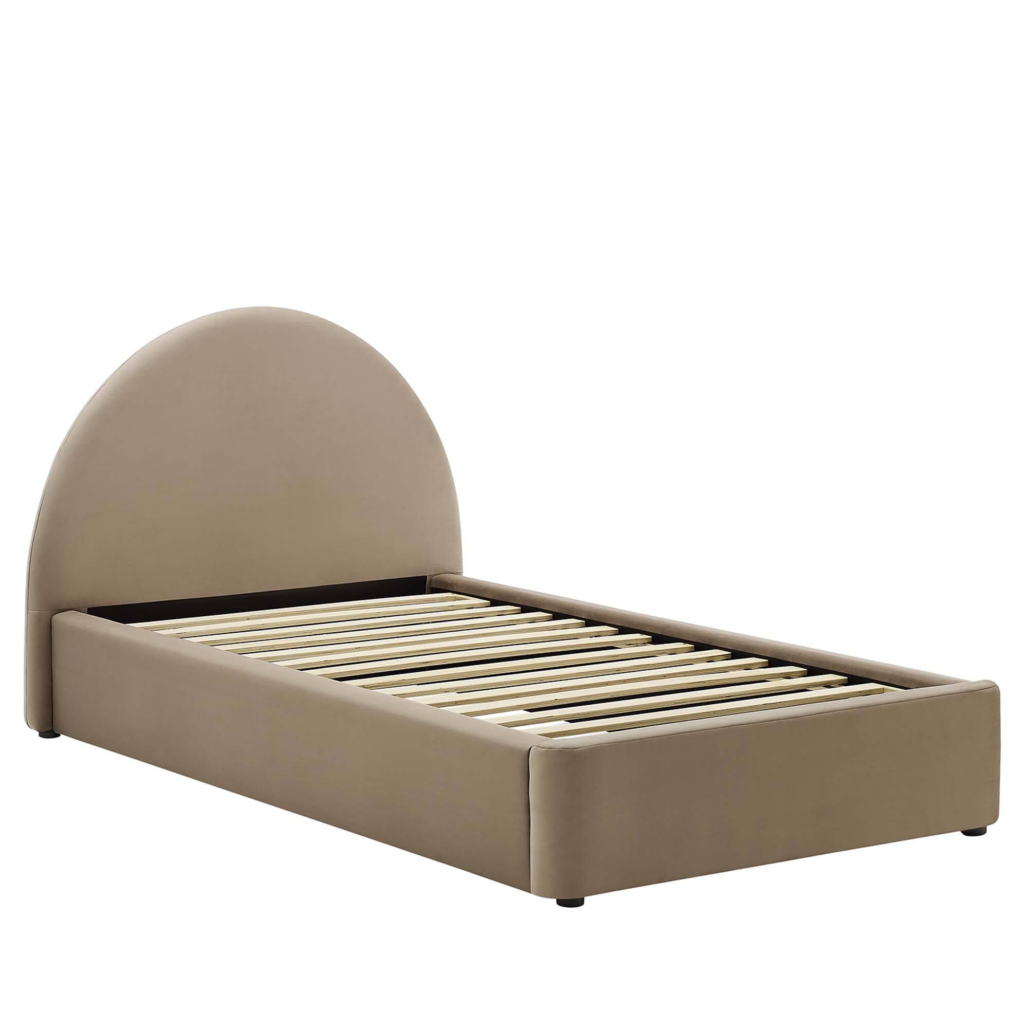 Alt View 1. Modway - Liva Performance Velvet King Bed - Blue.