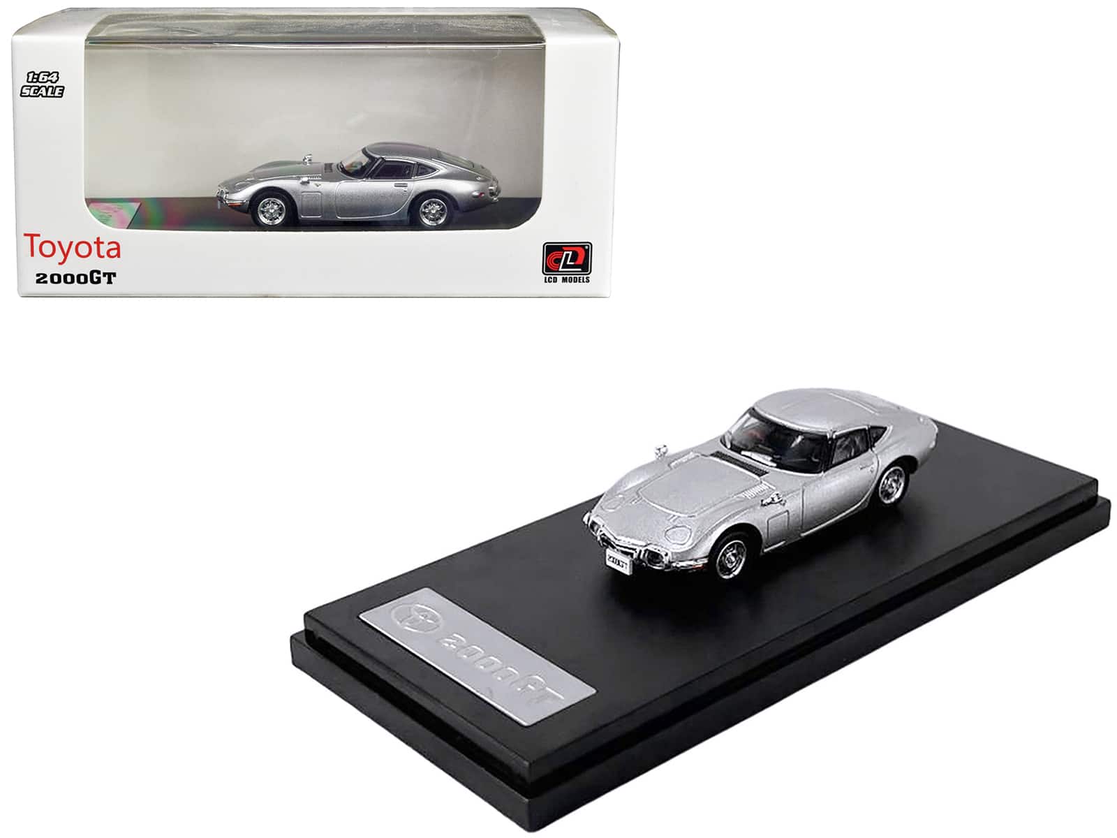 Toyota 2000GT RHD (Right Hand Drive) Silver Metallic 1/64 Diecast Model Car by LCD Models price history on PriceWatchPro