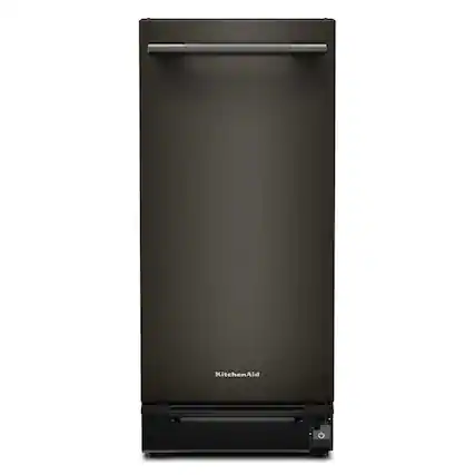 Front. KitchenAid - KitchenAid - KitchenAid 15 in. Built-In Trash Compactor with Built-In Odor Management System - Black Ore.