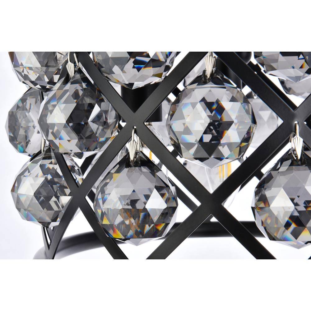 Alt View 1. Urban Classic - Madison 3 light Matte Black Pendant Silver Shade (Grey) Royal Cut Crystal - Matte Black.