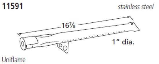 11591 stainless steel 16 7/8" dia. Uniflame