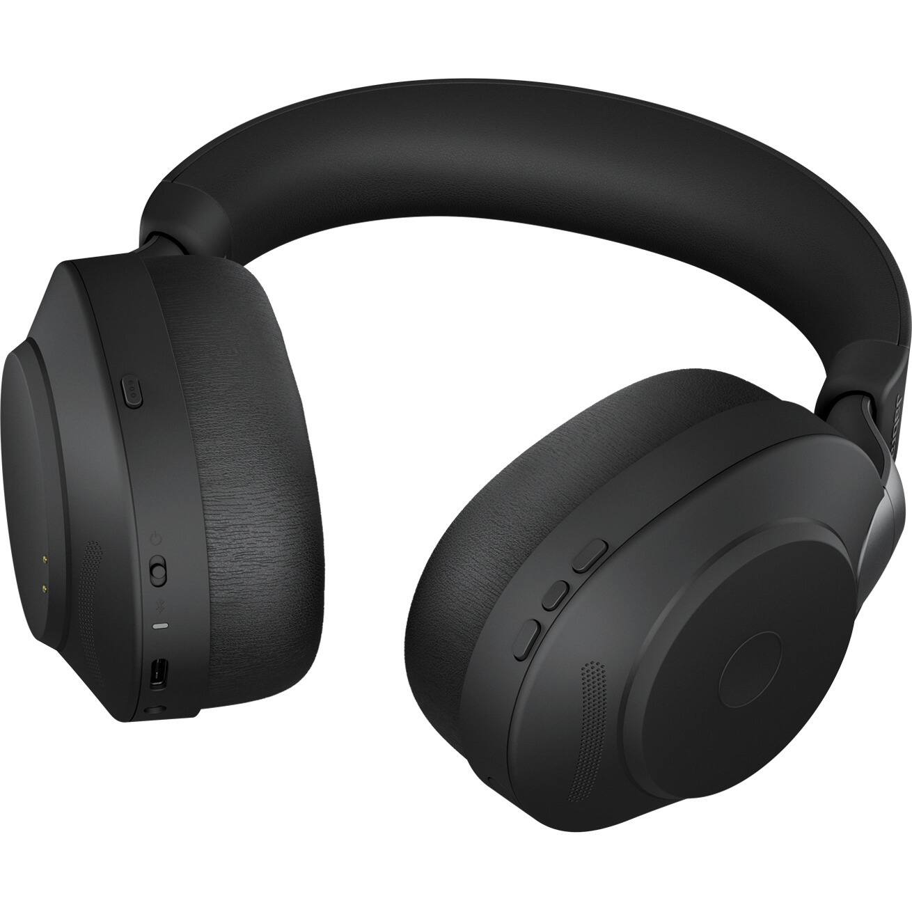 Alt View 5. Jabra - Jabra Evolve2 85 Wireless Headset - Stereo - Wireless - Bluetooth - 98.4 ft - Over-the-head - Binaural - Supra-aural - Black.