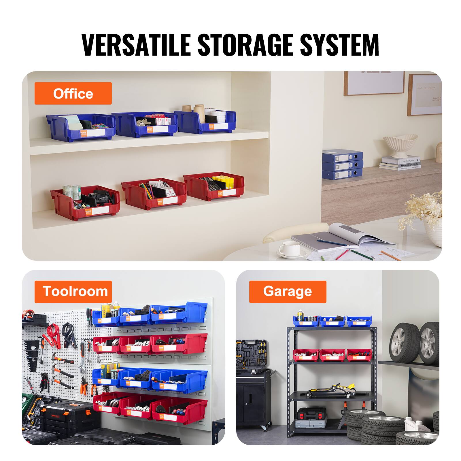 VERSATILE STORAGE SYSTEM

Office

Toolroom

Garage