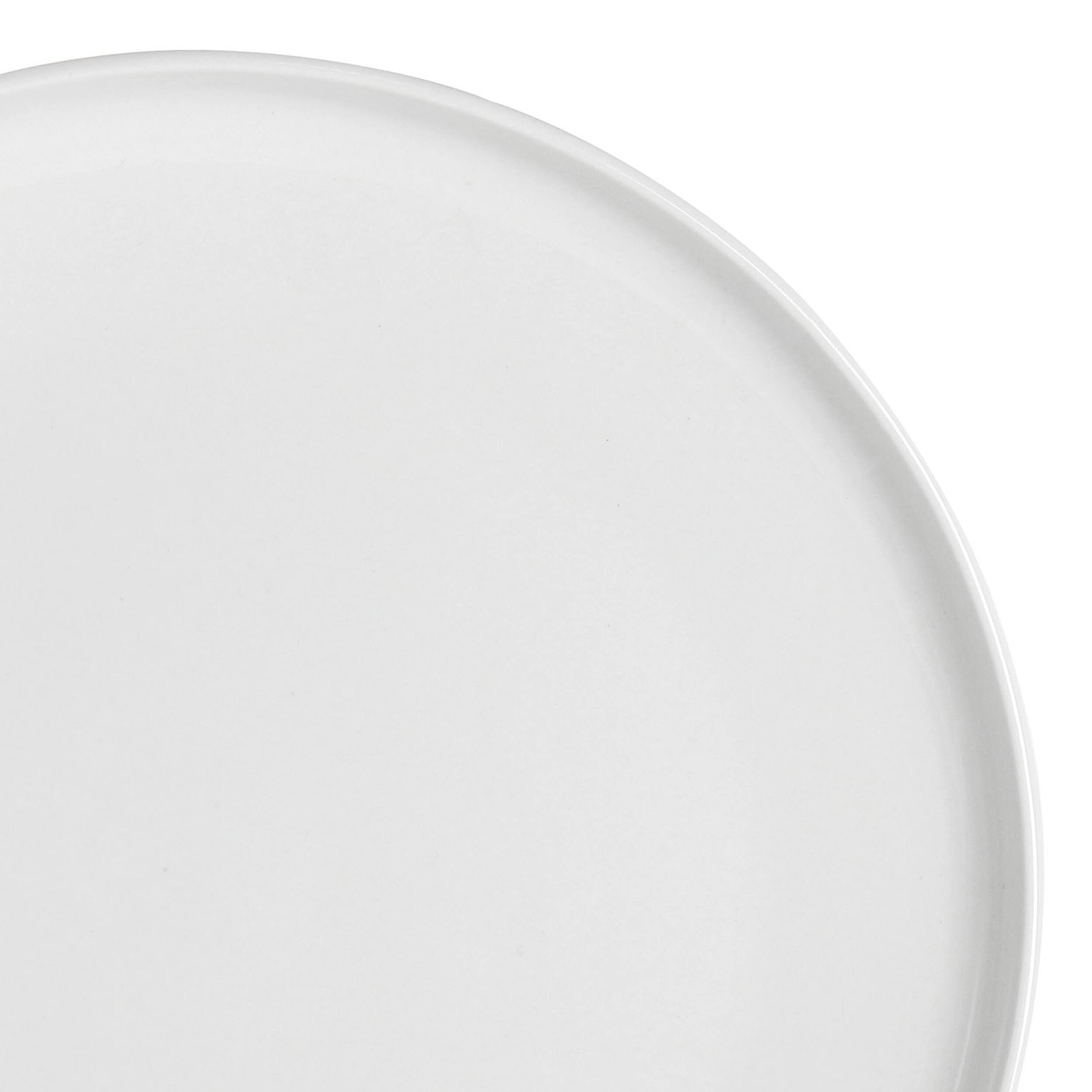 Alt View 2. Gibson - Gibson Home Oslo 8 Piece 10.5 Inch Porcelain Dinner Plate Set in White - White.