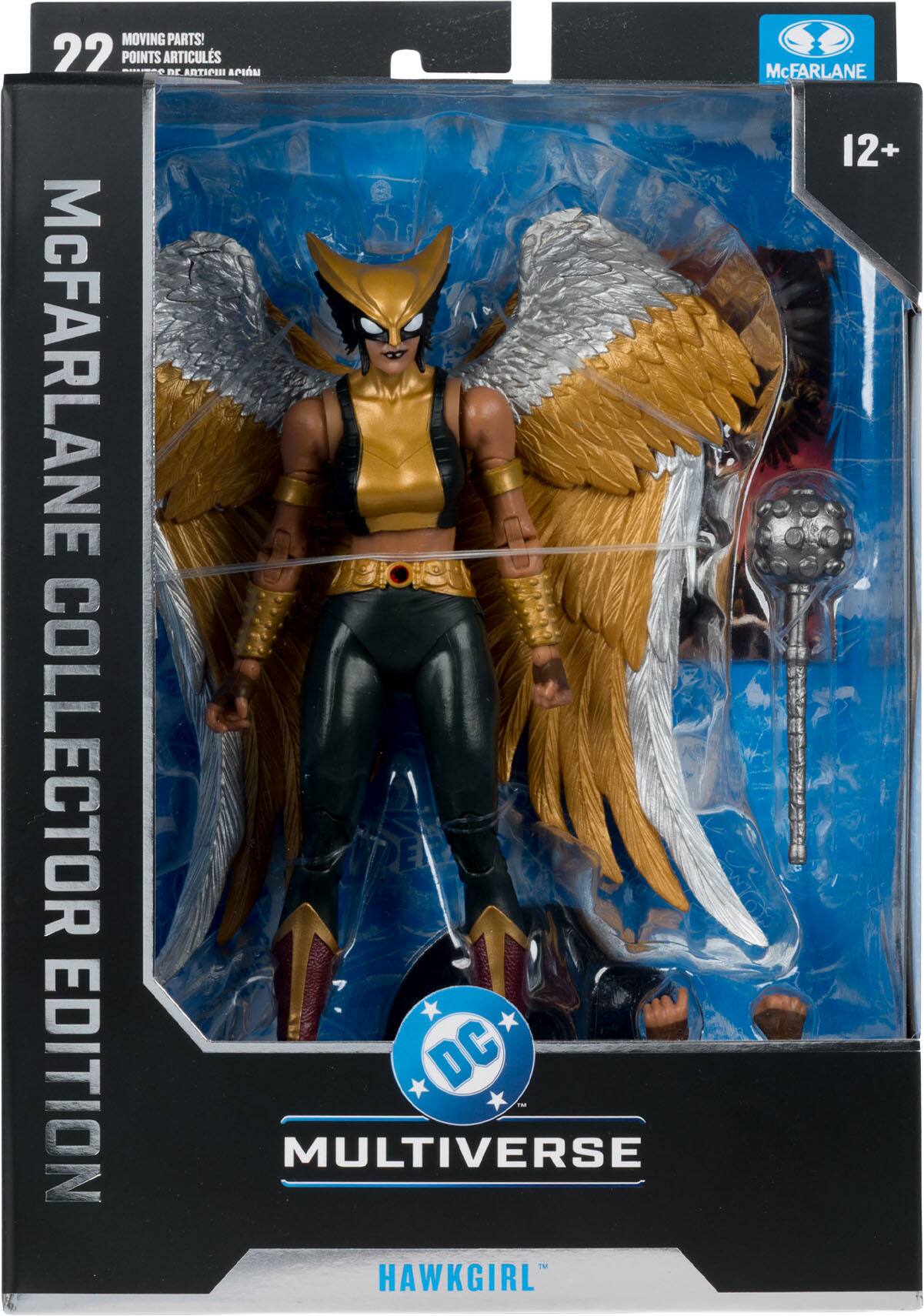 MOVING PARTS! 22 POINTS ARTICULATIONS  
McFARLANE COLLECTOR EDITION DC - MULTIVERSE HAWKGIRL  
12+