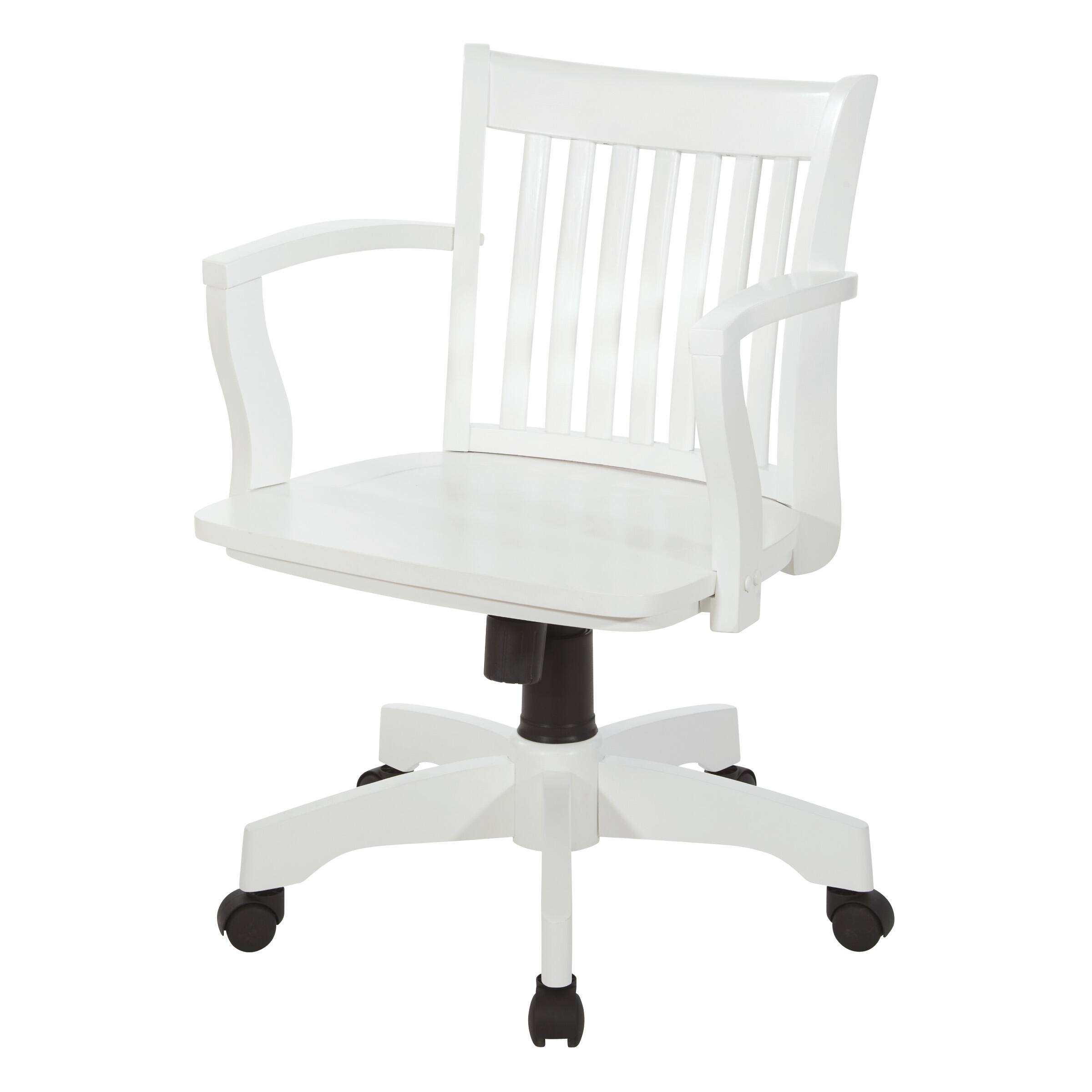 Alt View 11. OSP Home Furnishings - Deluxe Wood Bankers Chair - White.