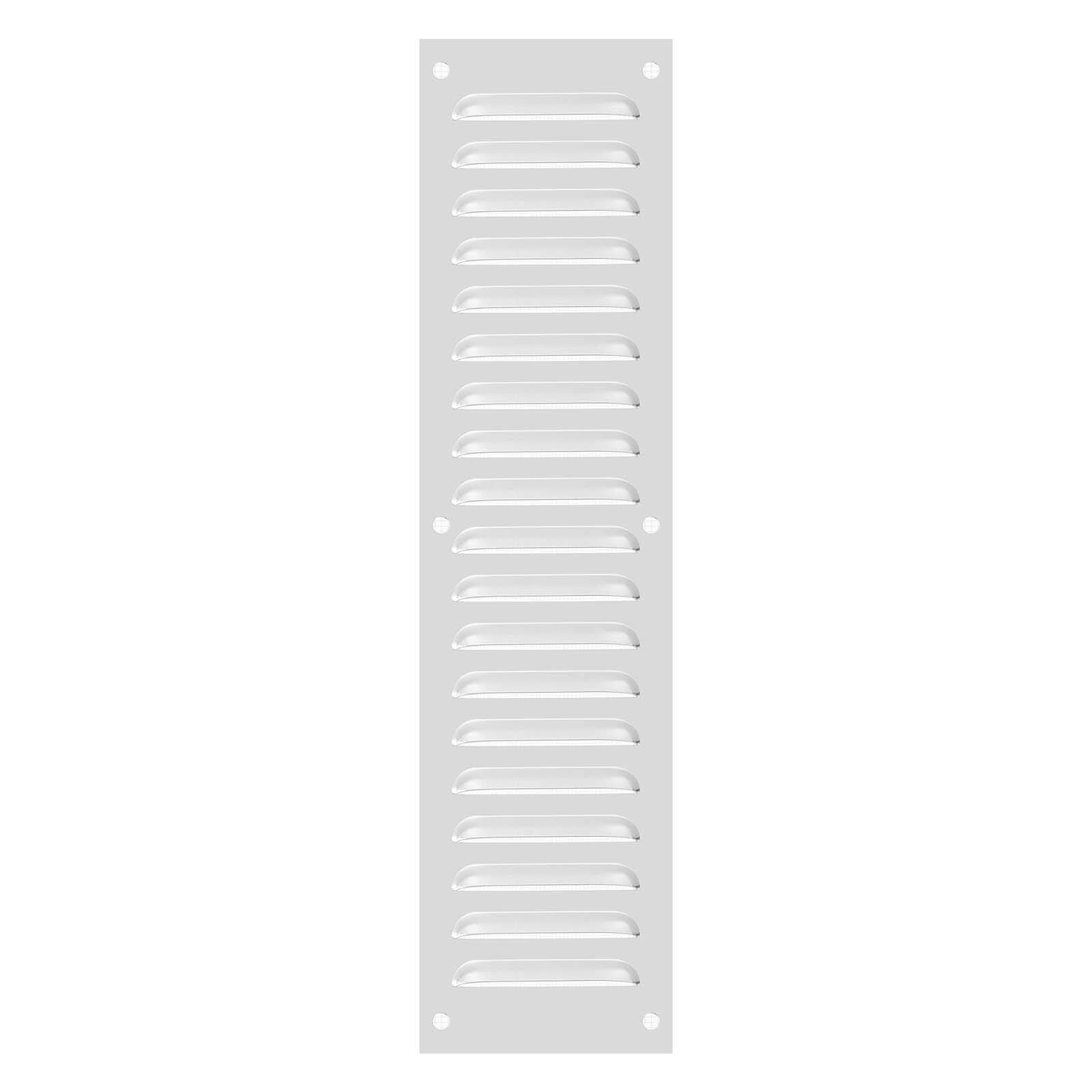 "Unique Bargains - 16""x4"" Aluminum Vent Cover, Screen Air Grille Ventilation Cover HVAC Louvered Grill Built-in Mesh for Home - Silver" price history on PriceWatchPro