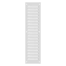 Unique Bargains - 16"x4" Aluminum Vent Cover, Screen Air Grille Ventilation Cover HVAC Louvered Grill Built-in Mesh for Home - Silver