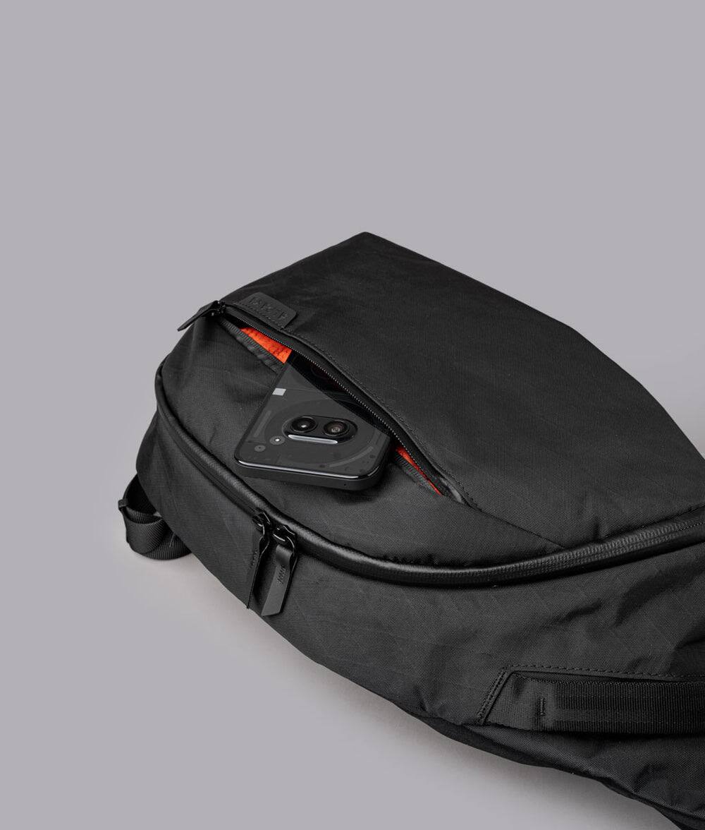 Alt View 8. ALPAKA - Metro Crossbody Left Shoulder Sling Bag Men,Sling Backpack - Fits 11" Tablet - Single Shoulder - Black X-Pac VX42.