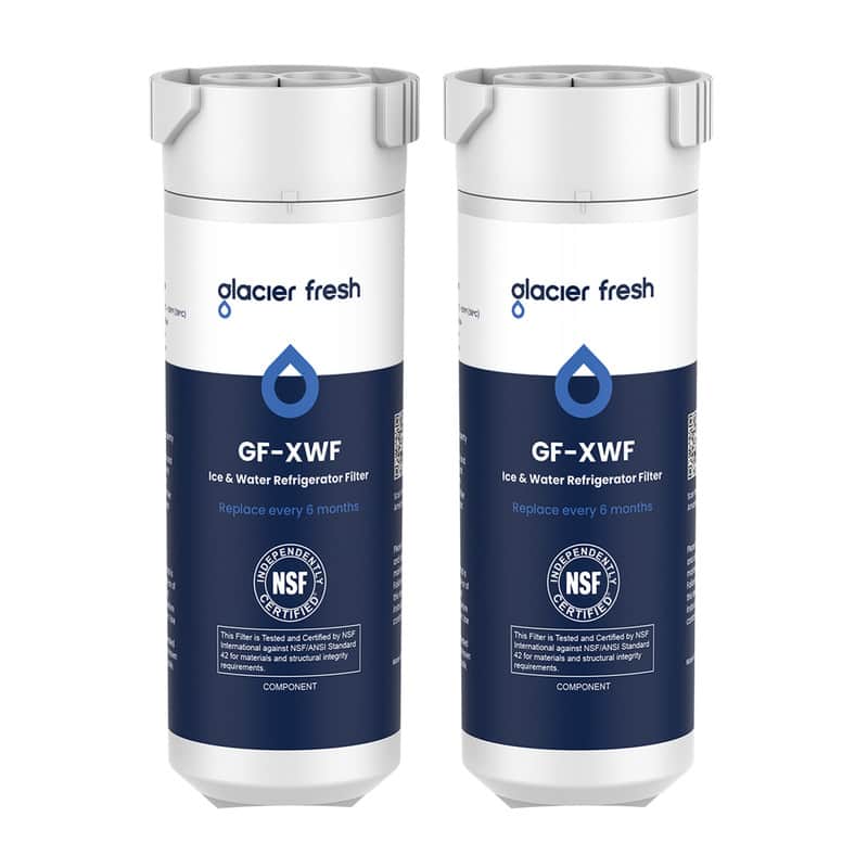 GLACIER FRESH - XWF Replacement for GE XWF Refrigerator Water Filter, 2 Pack (Not XWFE)