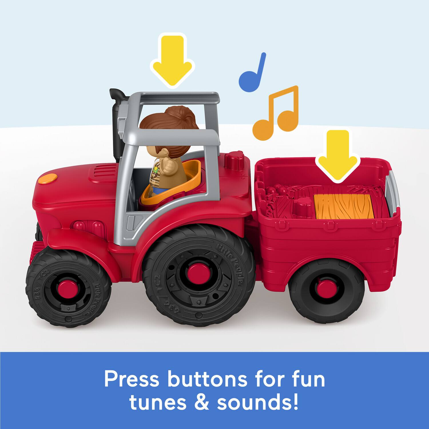 Press buttons for fun tunes & sounds!