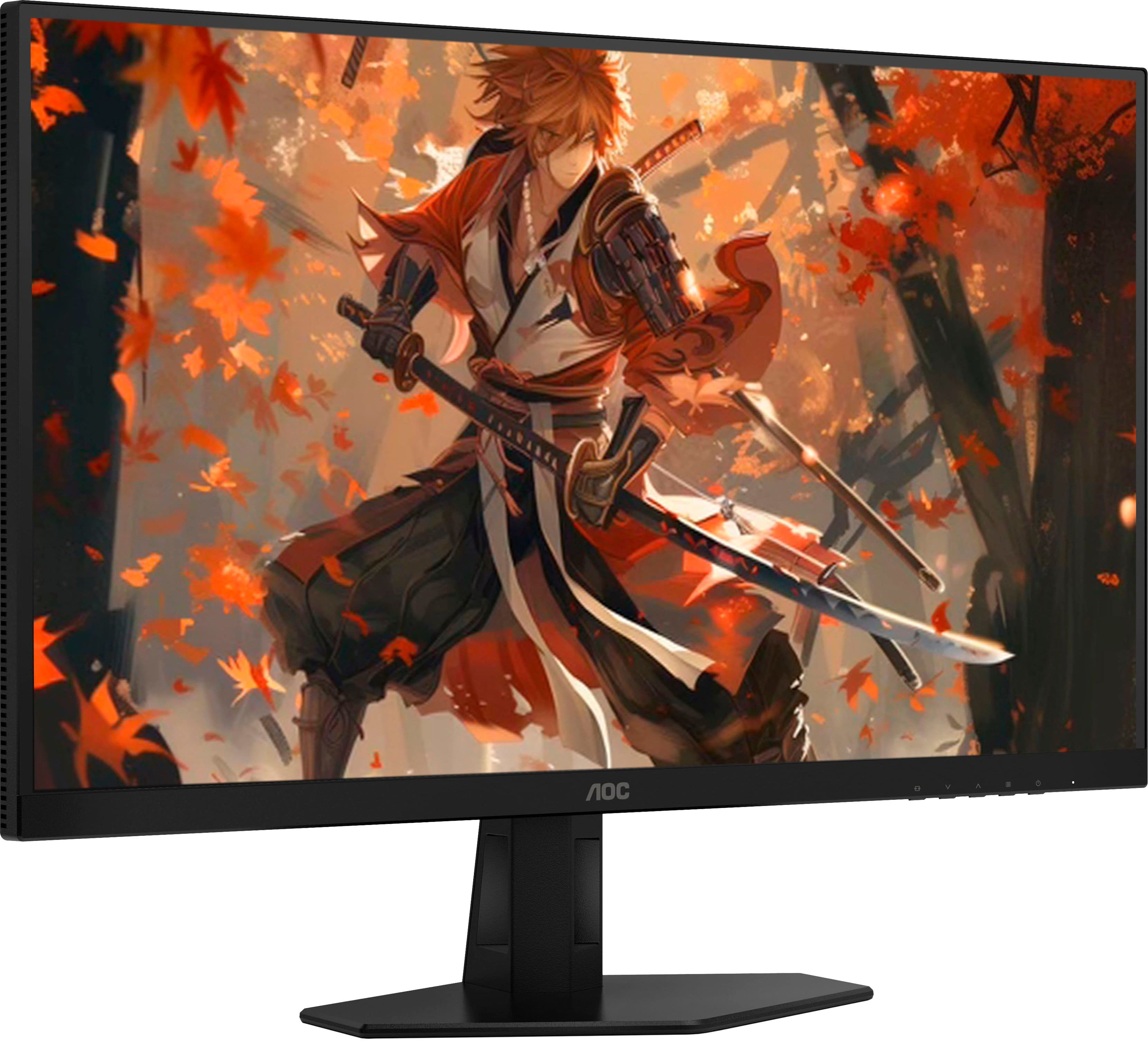 Angle. AOC - 27" Q27G40XMN Mini-LED, QHD, 180hz Gaming Monitor - Black.