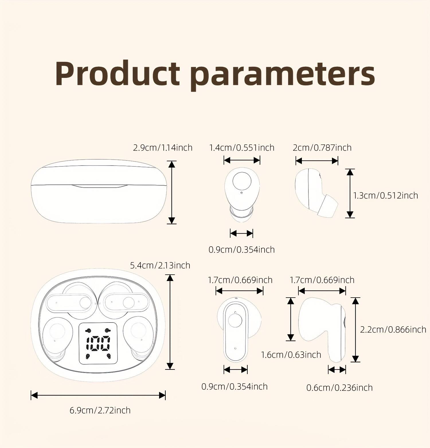 Product parameters

- 2.9cm/1.14inch
- 1.4cm/0.551inch
- 2cm/0.787inch
- 1.3cm/0.512inch
- 0.9cm/0.354inch
- 5.4cm/2.13inch
- 3inch
- 1.7cm/0.669inch
- 1.7cm/0.669inch
- 2.2cm/0.866inch
- 1.6cm/0.63inch
- 0.9cm/0.354inch
- 0.6cm/0.236inch
- 6.9cm/2.72inch