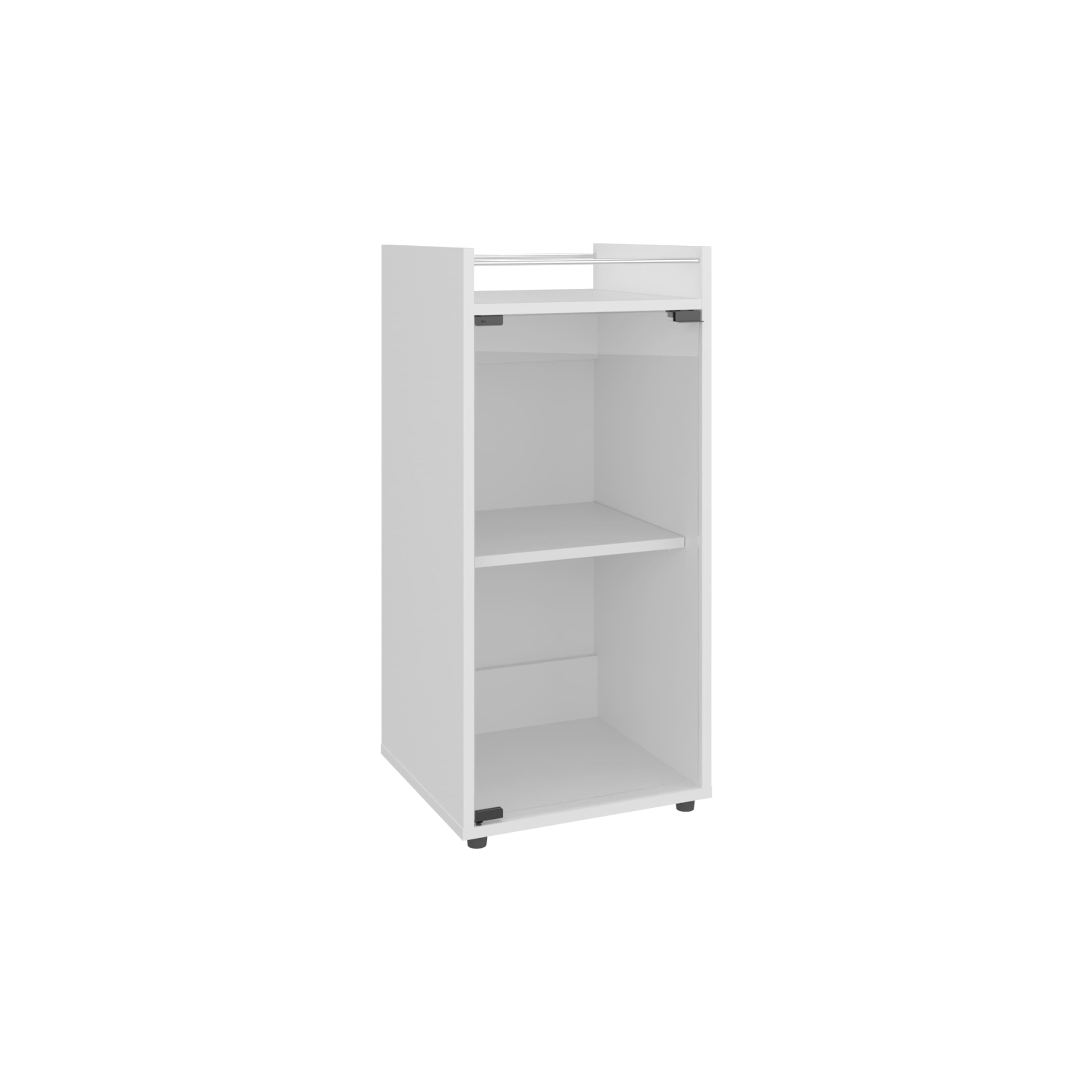 TuHome - Theba Minibar Cabinet Two Doors, Open Shelf And Compact Design, Modern Bar Storage, Bar Room - White