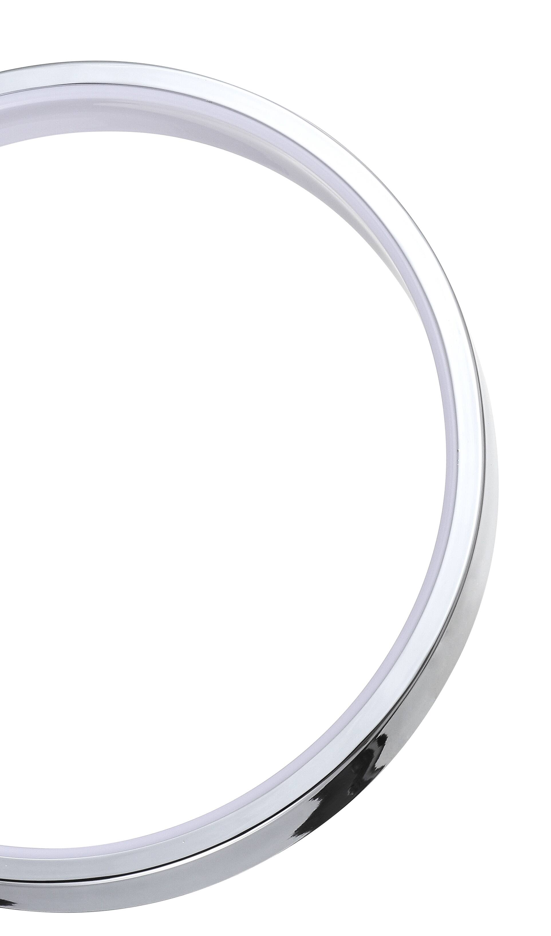Alt View 4. Jonathan Y - Nathaniel 14" Dimmable Integrated LED Metal Wall Sconce, Chrome - Chrome.