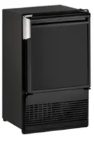 U-Line - 14" 23-lb Freestanding Ice Maker - Black - Angle_Zoom