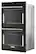 Alt View 2. KitchenAid - 30" Built-In Electric Convection Double Wall Oven with Air Fry Mode - Black Stainless Steel.