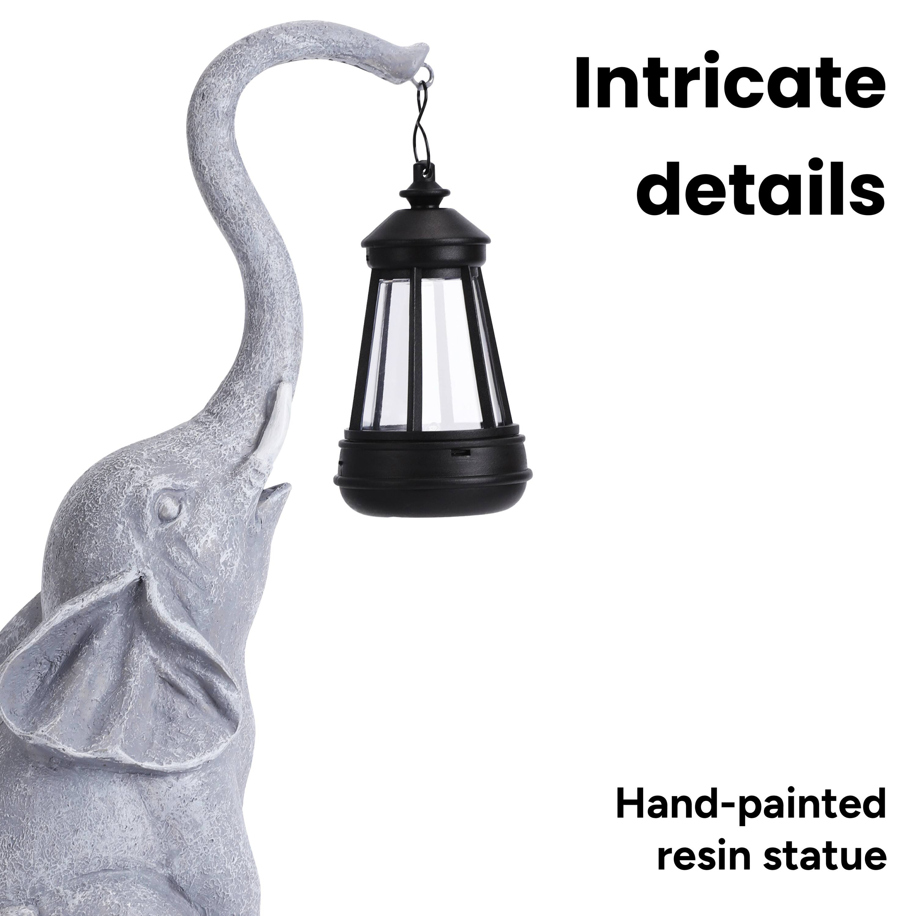 Intricate details  
Hand-painted resin statue