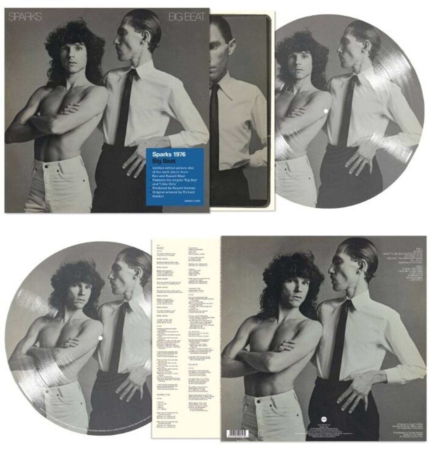 **Sparks 1976**

**BG BEAT**

**Sparks 1976**

Original album picture disc of the UK hit single "Big Beat" by Sparks. Features the original artwork by Richard Avedon. Includes the tracks "Big Beat" and "Like I Do." Original artwork by Richard Avedon.

**Sparks**

**BG BEAT**

**Sparks 1976**

Original album picture disc of the UK hit single "Big Beat" by Sparks. Features the original artwork by Richard Avedon. Includes the tracks "Big Beat" and "Like I Do." Original artwork by Richard Avedon.

**Sparks**

**BG BEAT**

**Sparks 1976**

Original album picture disc of the UK hit single "Big Beat" by Sparks. Features the original artwork by Richard Avedon. Includes the tracks "Big Beat" and "Like I Do." Original artwork by Richard Avedon.

**Sparks**

**BG BEAT**

**Sparks 1976**

Original album picture disc of the UK hit single "Big Beat" by Sparks. Features the original artwork by Richard Avedon. Includes the tracks "Big Beat" and "Like I Do