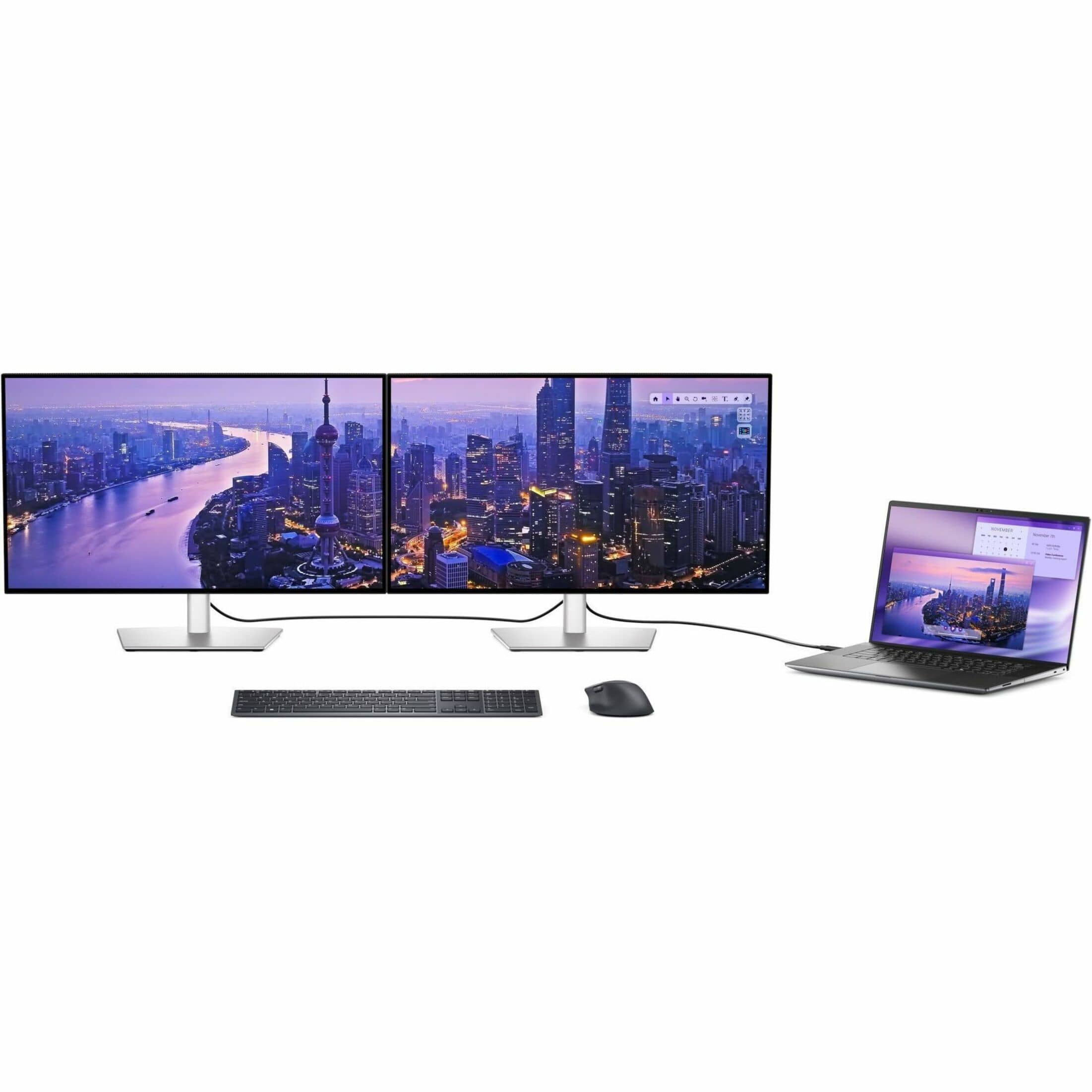 Alt View 16. Dell - UltraSharp 27" IPS LED 4K UHD 120Hz Monitor with HDR (USB, HDMI) - Black, Silver, Dual Color.