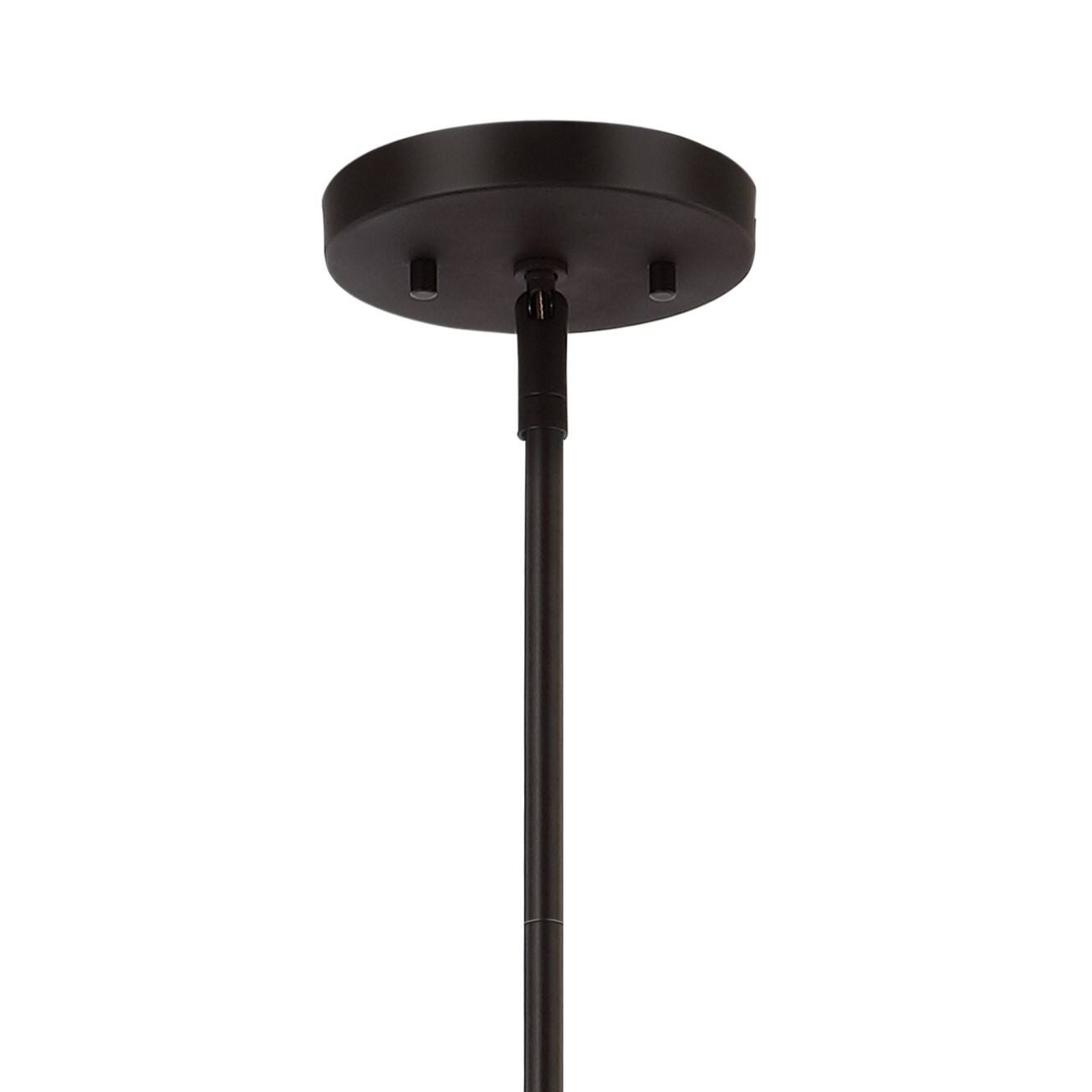 Alt View 5. Jonathan Y - Levi 40.5" 3-Light Industrial Farmhouse Iron Linear LED Pendant, Oil Rubbed Bronze - Oil Rubbed Bronze.