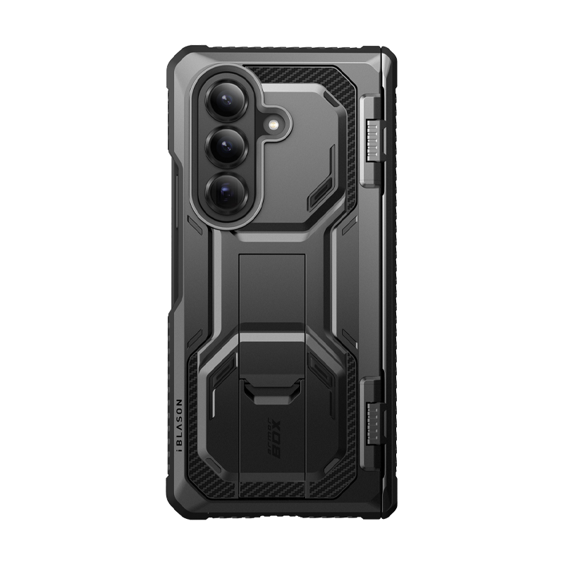 i-Blason - Armorbox Case for Samsung Z Fold7 – Kickstand, Screen Protector, Military-Grade - Black